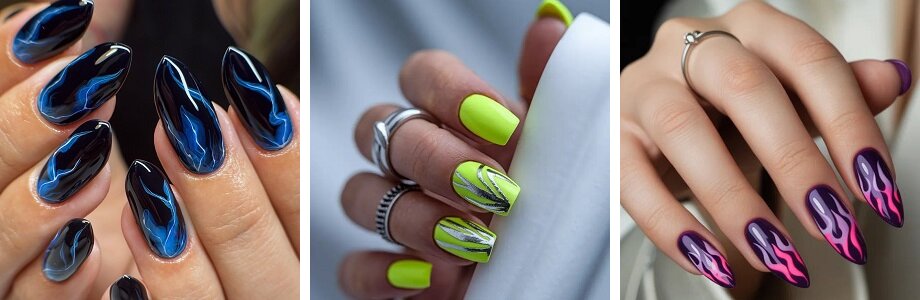Neon manicure